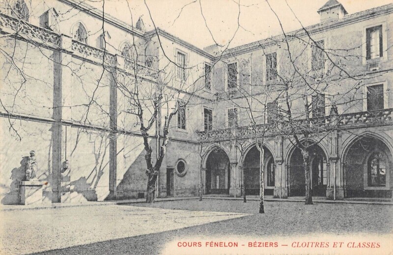 Carte postale ancienne Beziers - Cours Fenelon - Cloitres Et Classes à Béziers