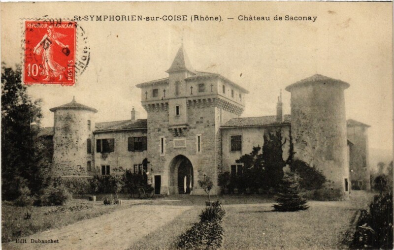 Carte postale ancienne Saint-Symphorien-sur-Coise - Chateau de Saconay à Saint-Symphorien-sur-Coise