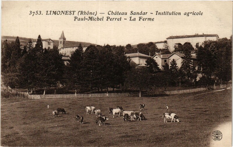 Carte postale ancienne Limonest - Chateau Sandar à Limonest