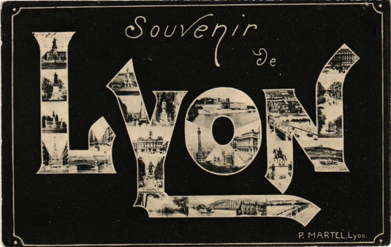 Carte postale ancienne Souvenir de Lyon
