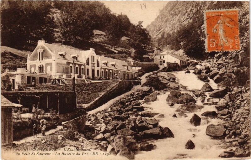 Carte postale ancienne Cauterets - L'Etabl.