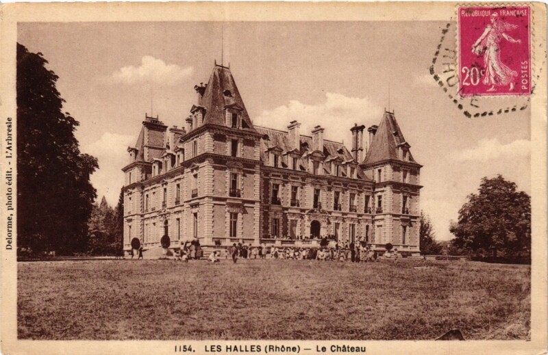 Carte postale ancienne Les Halles - Le chateau aux Halles