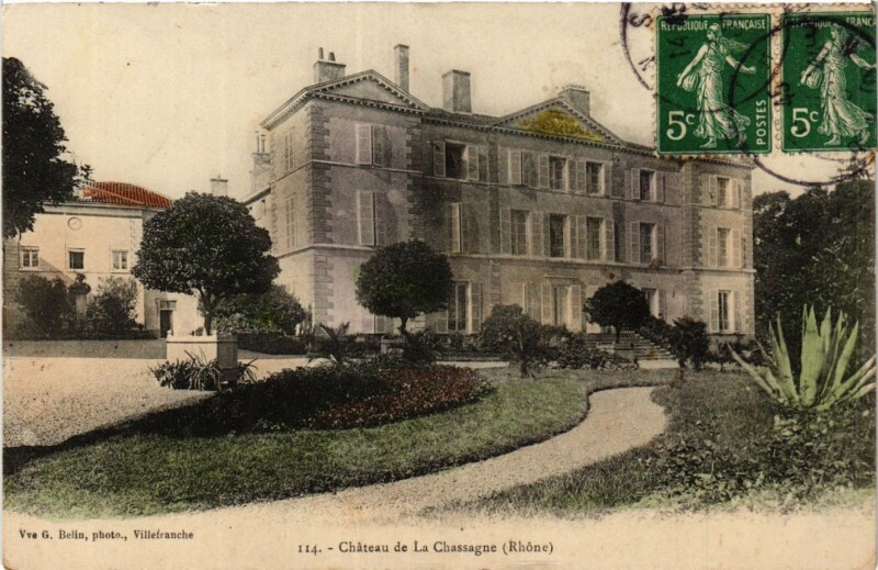 Carte postale ancienne Chateau de la Chassagne
