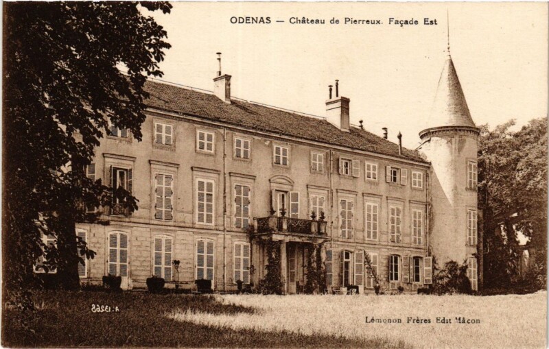 Carte postale ancienne Odenas - Chateau de Pierreux à Odenas