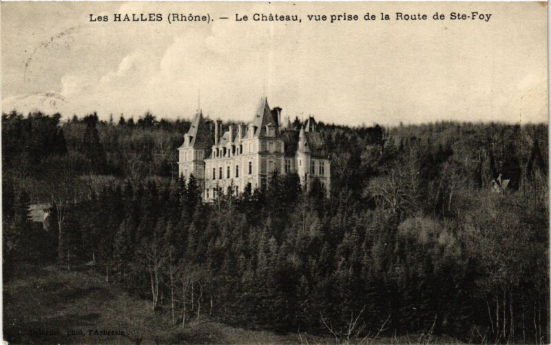 Carte postale ancienne Les Halles - Le Chateau aux Halles