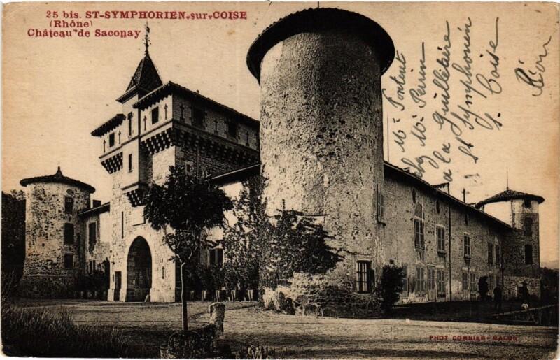 Carte postale ancienne Saint-Symphorien-sur-Coise - Chateau de Saconay à Saint-Symphorien-sur-Coise