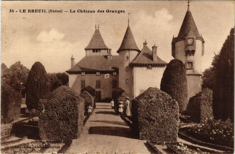 Carte postale ancienne Le Breuil - Le chateau des Granges au Breuil