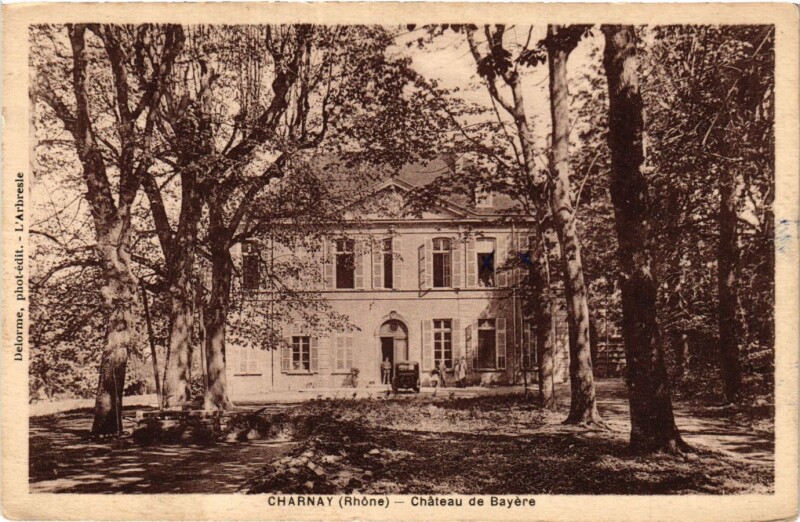 Carte postale ancienne Charnay - Chateau de Bayere à Charnay