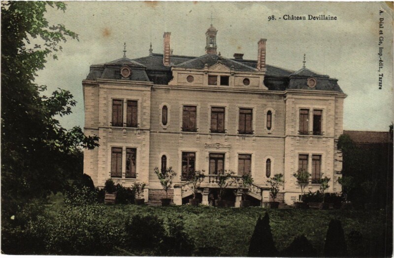 Carte postale ancienne Chateau Devillaine