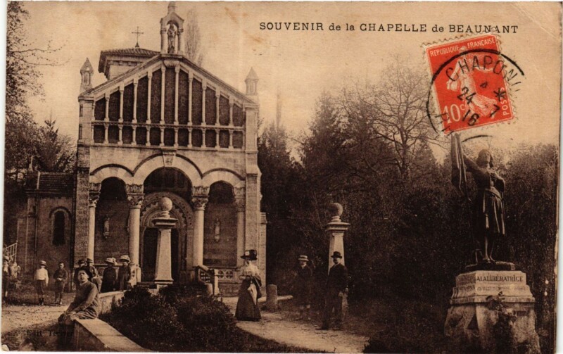Carte postale ancienne Souvenir de la Chapelle de Beaunant
