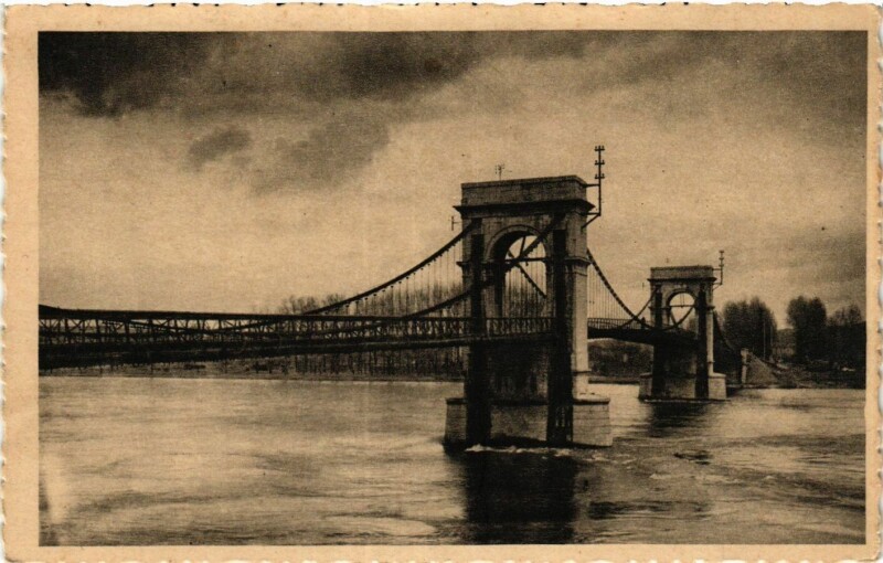 Carte postale ancienne Givors - Le Pont de Chasse à Givors