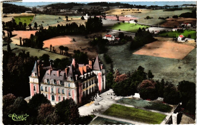 Carte postale ancienne Halles - Chateau des Halles - Vue générale