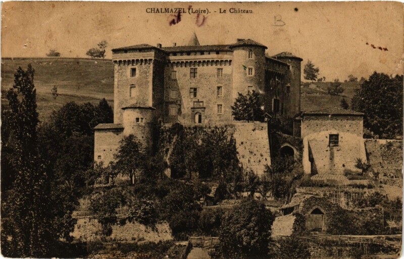 Carte postale ancienne Chalmazel - Le Chateau