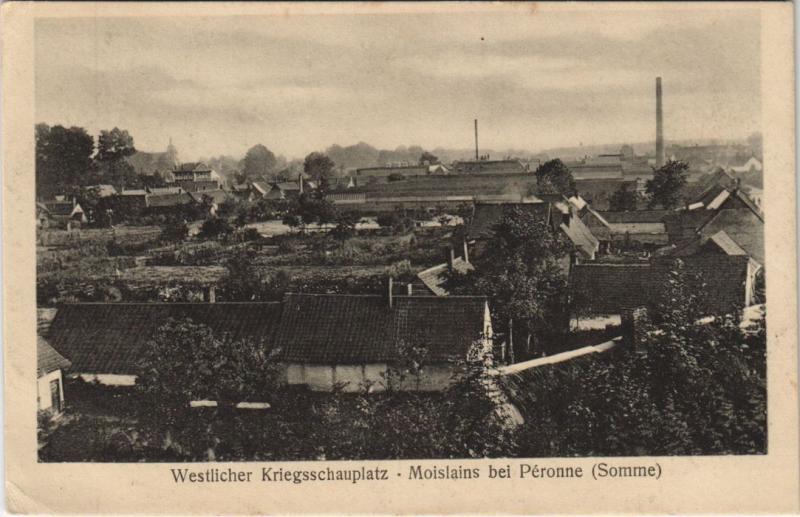 Carte postale ancienne Moislains vue générale à Moislains