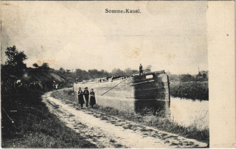 Carte postale ancienne Somme Kanal