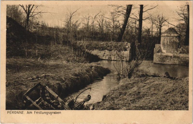 Carte postale ancienne Peronne Am Festungsgraben