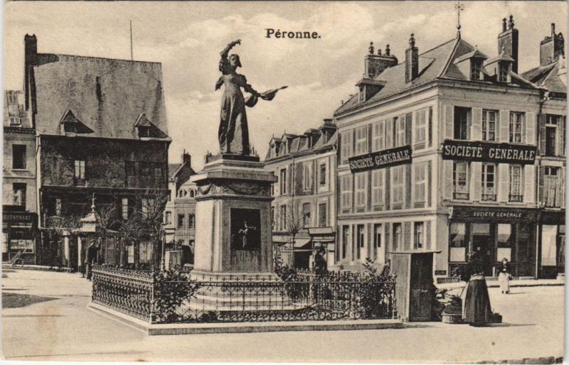 Carte postale ancienne Peronne Monument