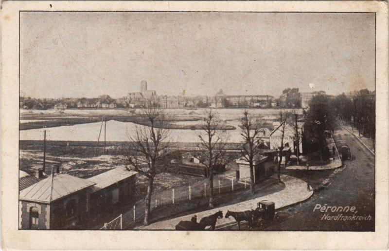 Carte postale ancienne Peronne vue générale