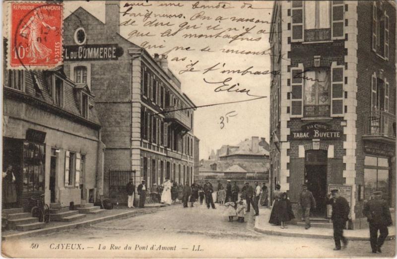 Carte postale ancienne Cayeux-Sur-Mer Rue du Pont d'Amont à Cayeux-sur-Mer
