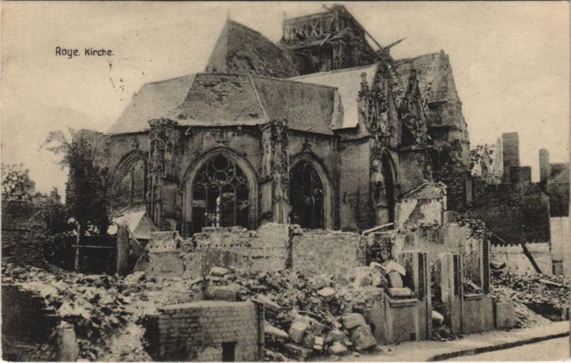 Carte postale ancienne Roye Kirche Eglise