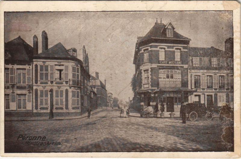 Carte postale ancienne Peronne Scene