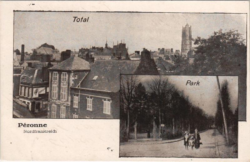 Carte postale ancienne Peronne vue générale