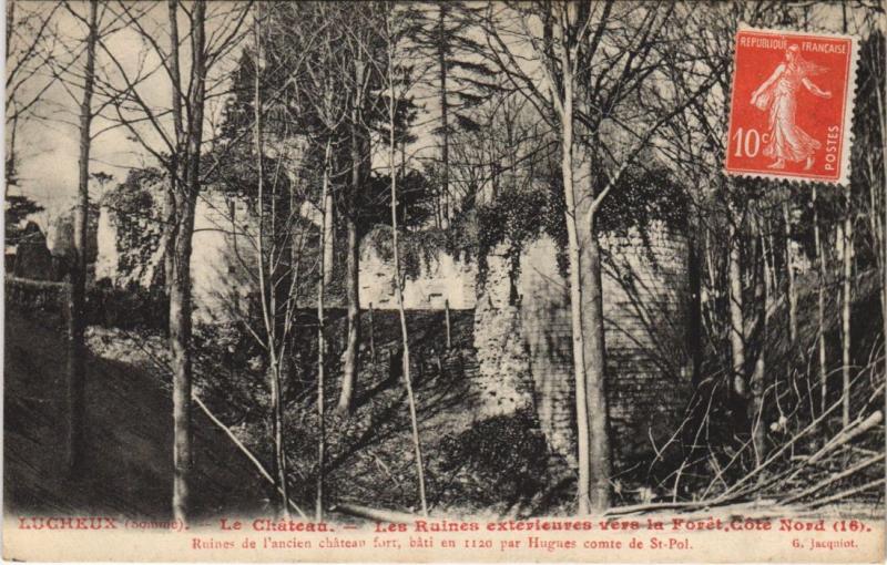 Carte postale ancienne Lucheux Le Chateau à Lucheux