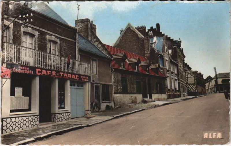 Carte postale ancienne Gamaches Café-Tabac du Quillier Gamachois à Gamaches