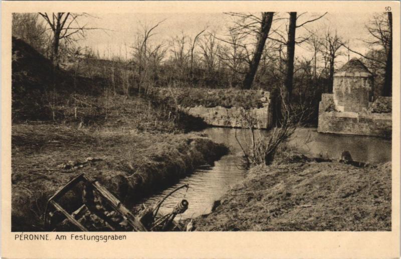 Carte postale ancienne Peronne Am Festungsgraben