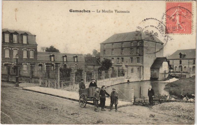 Carte postale ancienne Gamaches Le Moulin Vacossain à Gamaches