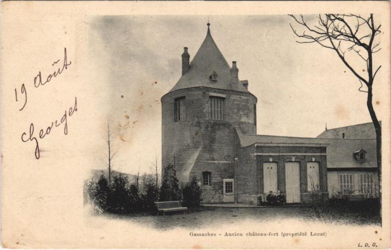Carte postale ancienne Gamaches Ancien Chateau à Gamaches