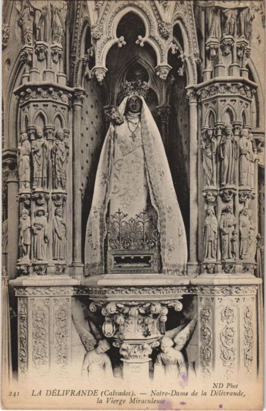 Carte postale ancienne La Delivrande Notre-Dame de la Delivrande - La Vierge Miraculeuse