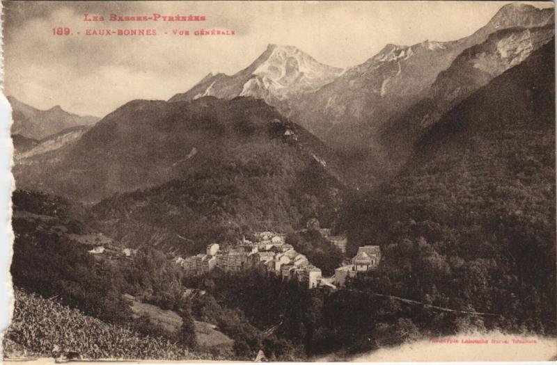 Carte postale ancienne Eaux Bonnes Vue Generale France à Eaux-Bonnes