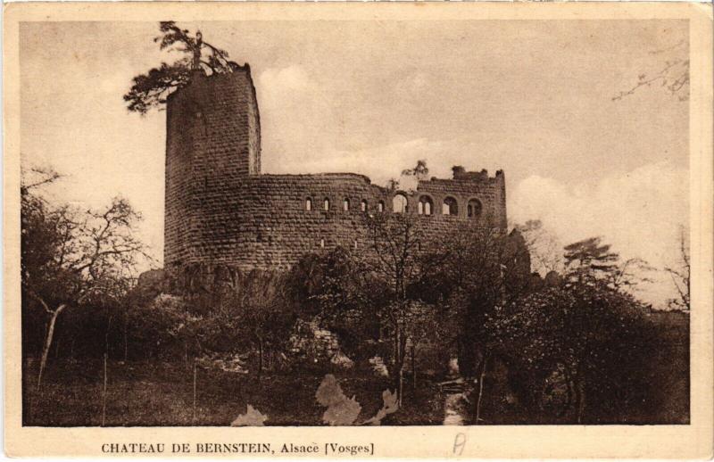 Carte postale ancienne Chateau de Bernstein - Alsace