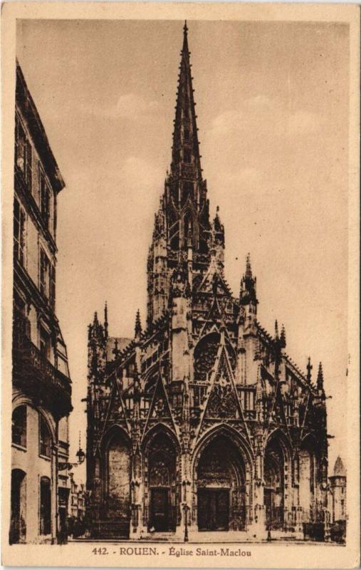 Carte postale ancienne Rouen - Eglise Saint-maclou à Rouen