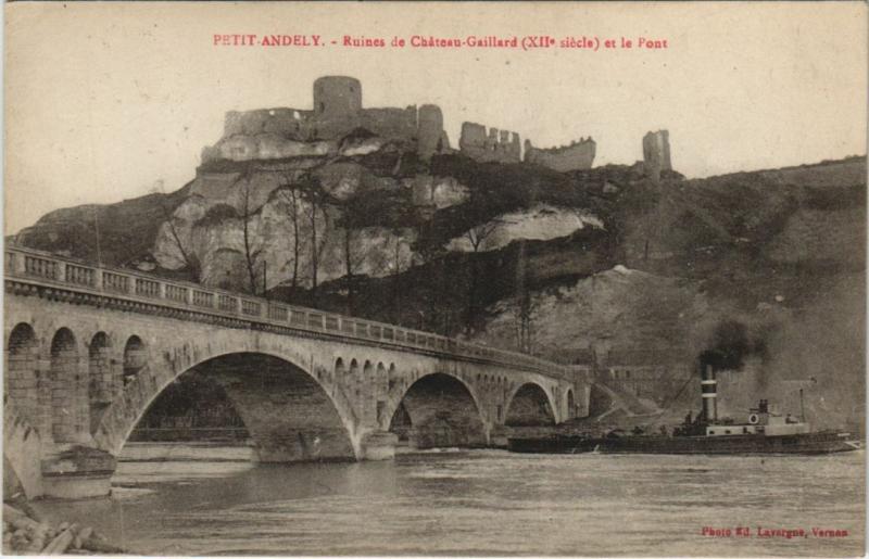 Carte postale ancienne Les Andelys Petit-Andely - Ruines de Chateau-Gaillard aux Andelys