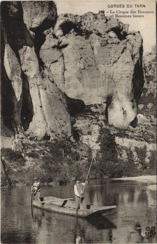 Carte postale ancienne Gorges du Tarn Le Cirque des Beaumes France