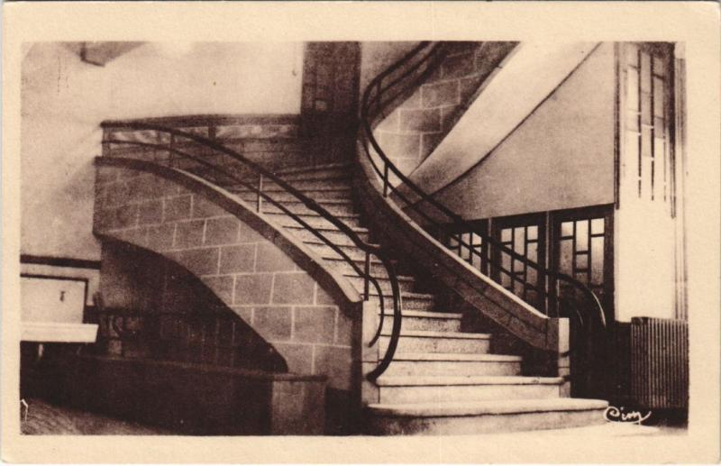 Carte postale ancienne St Rome de Dolan Escalier Interieur France