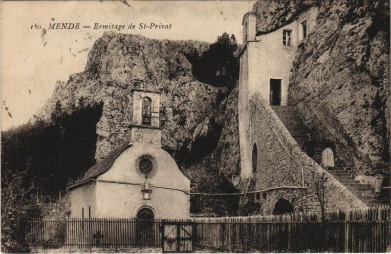 Carte postale ancienne Mende Ermitage de Saint-Privat France à Mende