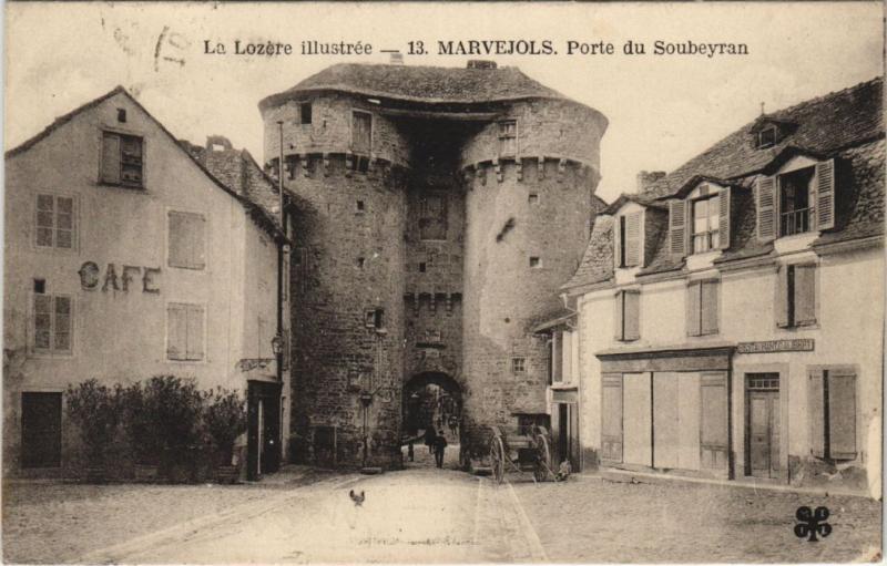 Carte postale ancienne Marvejols Porte du Soubeyran France à Marvejols