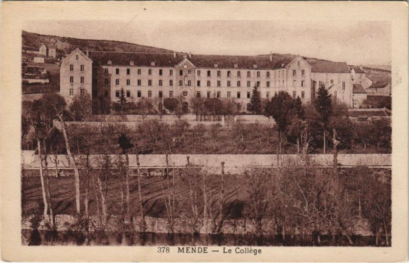 Carte postale ancienne Mende Le College France à Mende