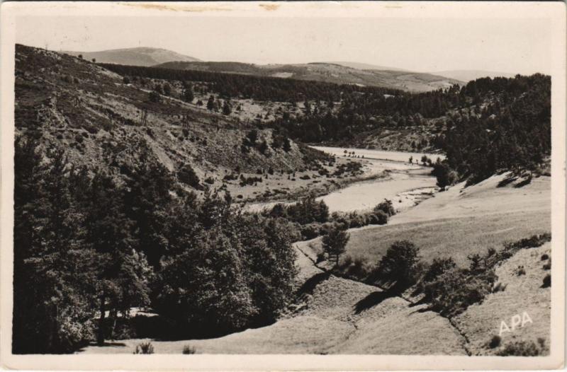 Carte postale ancienne Langogne Paysage s l'Allier France à Langogne