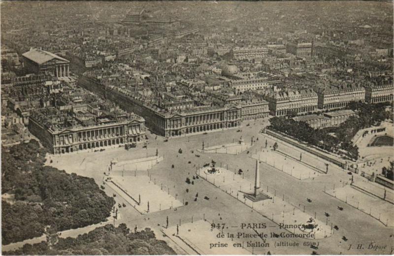 Carte postale ancienne Paris 8e Place de la Concorde