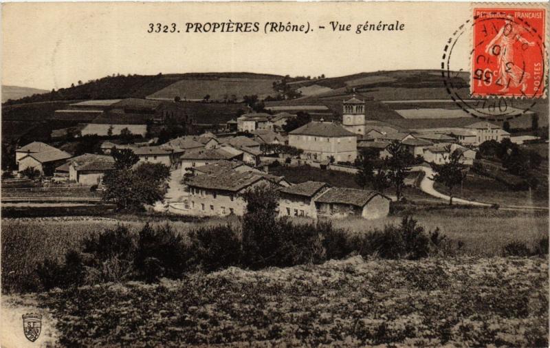 Carte postale ancienne Propieres - Vue générale à Propières