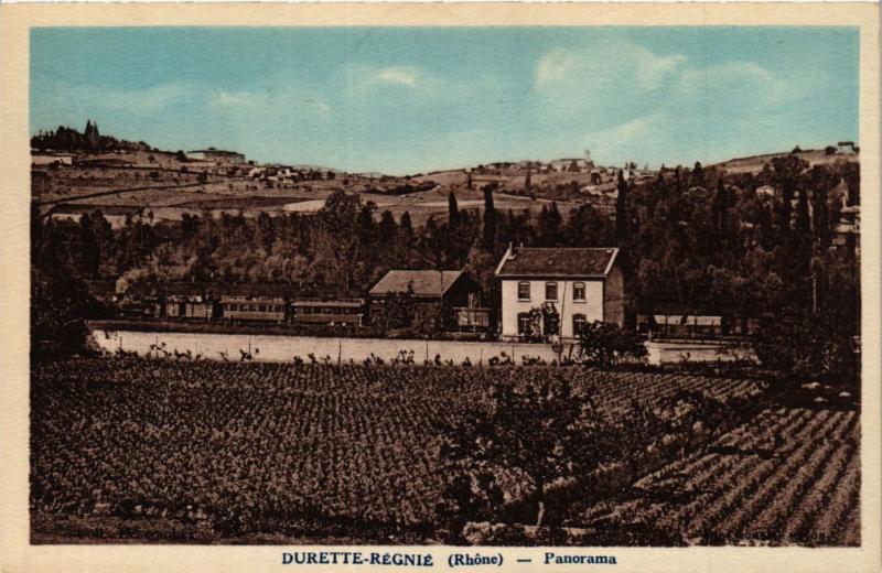 Carte postale ancienne Durette Regnie - Panorama