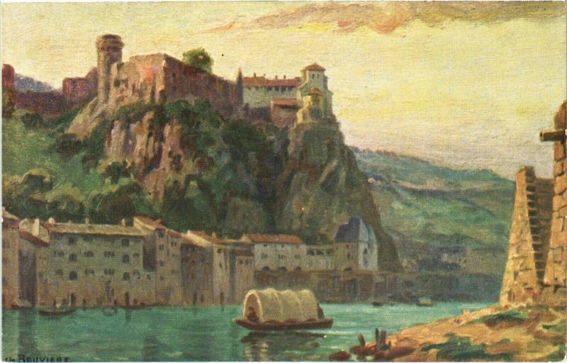 Carte postale ancienne Lyon Ancien - Le Chateau de Pierre-Scize