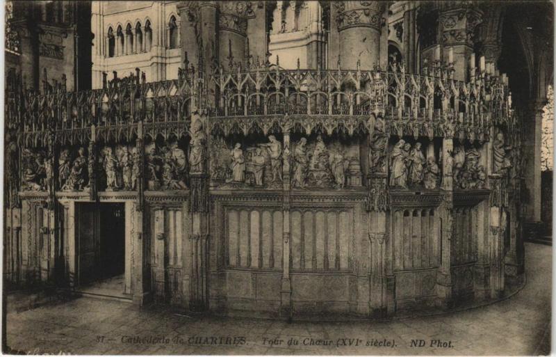 Carte postale ancienne Chartres Cathedrale - Tour du Choeur à Chartres