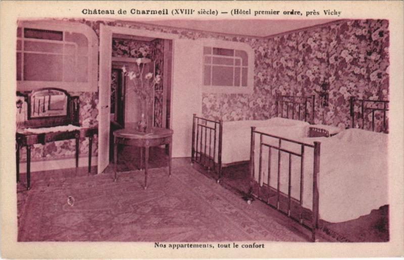 Carte postale ancienne Chateau de Charmeil - pres Vichy - Nos Appartements à Charmeil