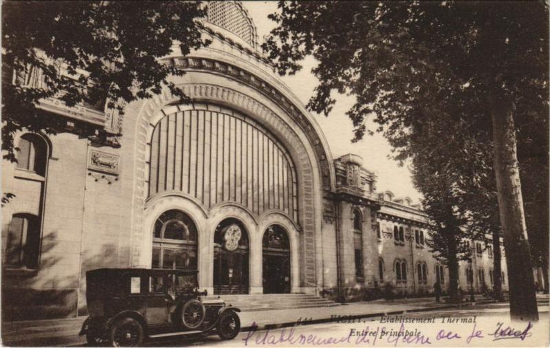 Carte postale ancienne Vichy Etablissement Thermal ,entree à Vichy