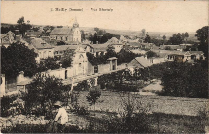 Carte postale ancienne Heilly vue générale à Heilly